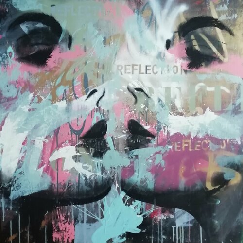 Reflection (Brian Eno) van Femke Kock, Schilderij te koop op Singulart