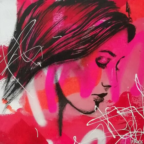 Prettig In Pink di Femke Kock, Pittura in vendita su Singulart