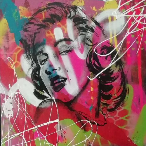 Paint The Moon di Femke Kock, Pittura in vendita su Singulart