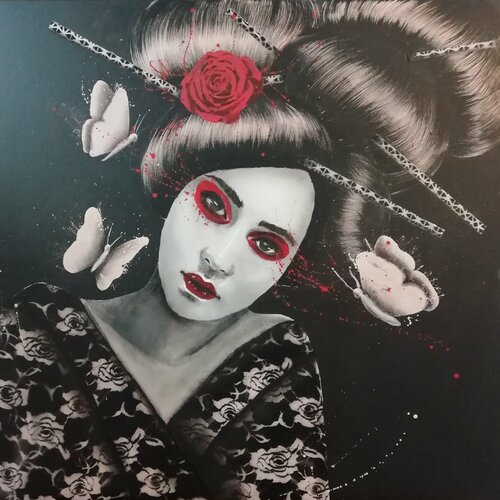XOXO Vinted Pink van Femke Kock, Schilderij te koop op Singulart