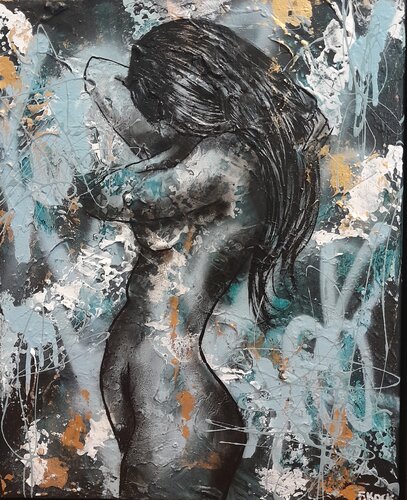 Alone Again Or No.2 (Love) van Femke Kock, Schilderij te koop op Singulart