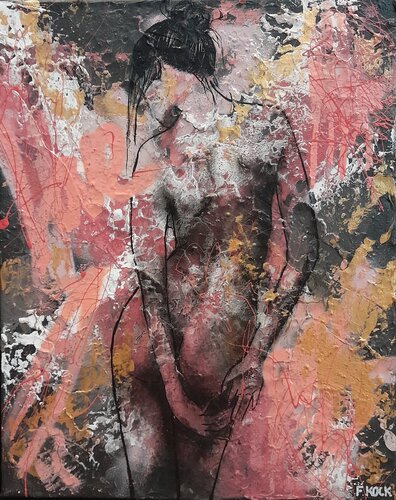 Alone Again Or No.1 (Love) van Femke Kock, Schilderij te koop op Singulart