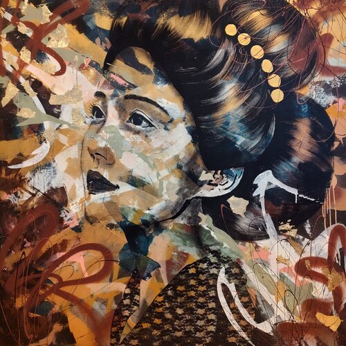 Autumn Leaves No.2 (Eva Cassidy) van Femke Kock, Schilderij te koop op Singulart