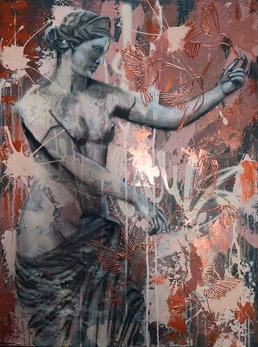Ode To Venus Of Capua par Femke Kock, Peinture en vente sur Singulart