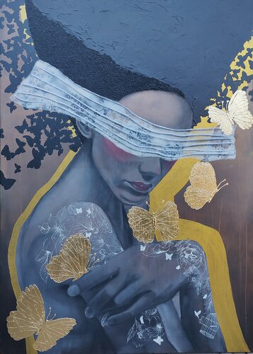 Release And Renwal van Femke Kock, Schilderij te koop op Singulart