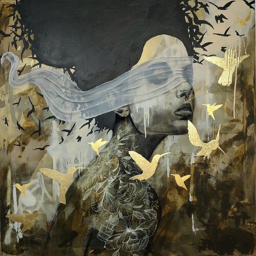 Let And Go van Femke Kock, Schilderij te koop op Singulart