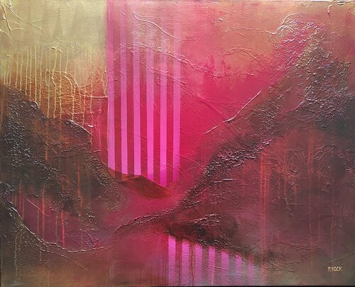 Rosy Reverie No.1 van Femke Kock, Schilderij te koop op Singulart