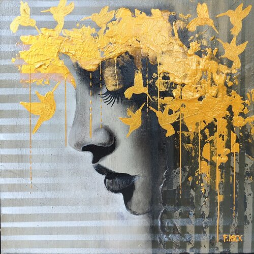 Cloaked Charmes No.2 van Femke Kock, Schilderij te koop op Singulart