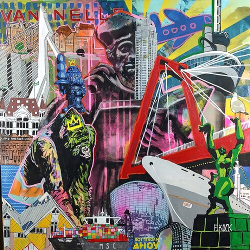 Collage van Femke Kock, Schilderij te koop op Singulart