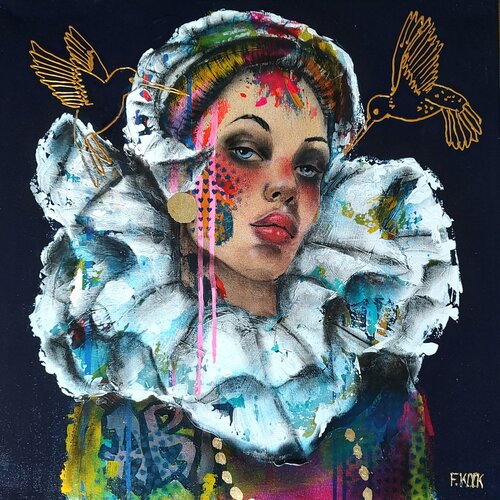 Little Miss Strange No.4 by Femke Kock, Painting for Sale on Singulart