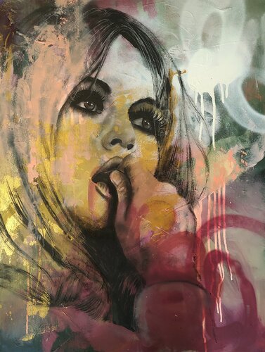 Brigitte Bardot van Femke Kock, Schilderij te koop op Singulart