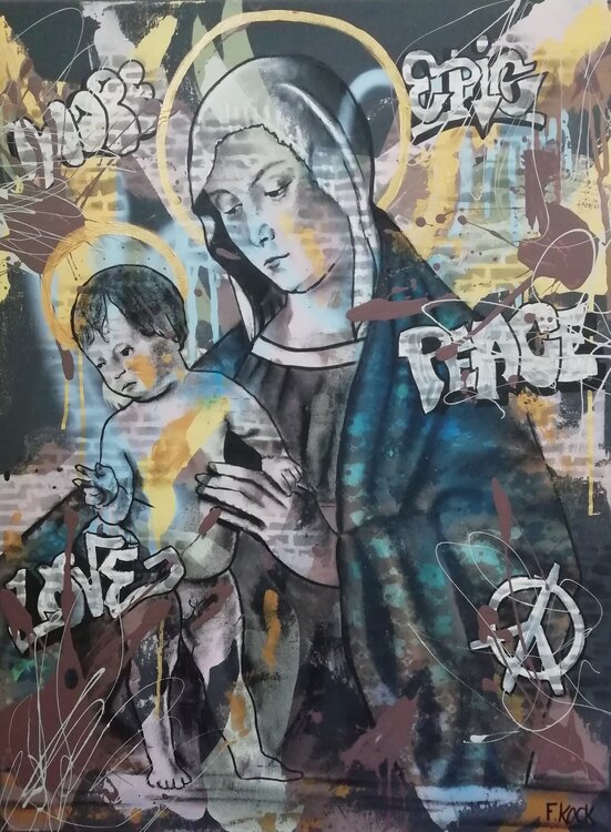 Madonna With Child (after Giovanni Bellini) Femke Kock