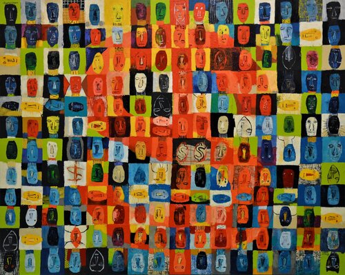 #2448 MONEY MONEY MONEY van Charles Cham, Schilderij te koop op Singulart