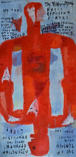 #2787 YIN + YANG COUPLE I by Charles Cham, Painting for Sale on Singulart