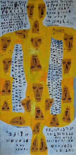 #2789 YIN + YANG COUPLE II van Charles Cham, Schilderij te koop op Singulart