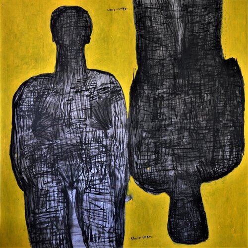 #2800 ADAM AND EVE van Charles Cham, Schilderij te koop op Singulart