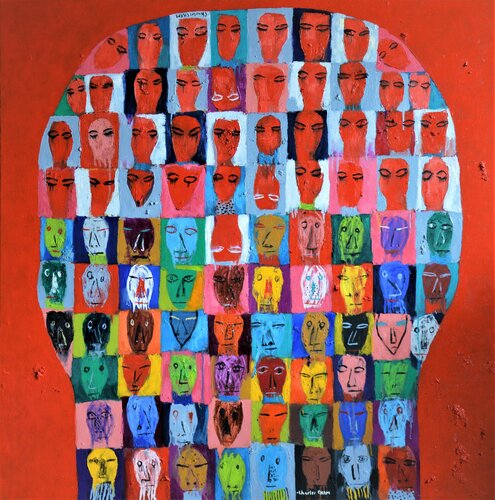 #2815 US AND THEM by Charles Cham, Painting for Sale on Singulart