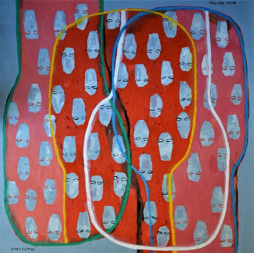 #2100 COLOURFUL ENERGIES by Charles Cham, Painting for Sale on Singulart