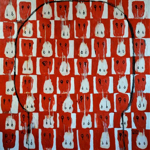 #2831 BIPOLAR par Charles Cham, Peinture en vente sur Singulart