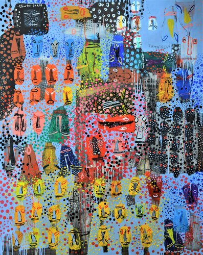 #2842 ASTRAL TRAVEL by Charles Cham, Painting for Sale on Singulart