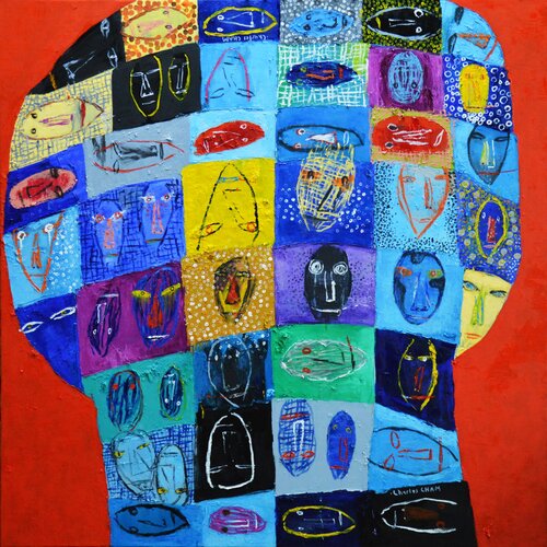#2863 DREAM IN BLUE by Charles Cham, Painting for Sale on Singulart