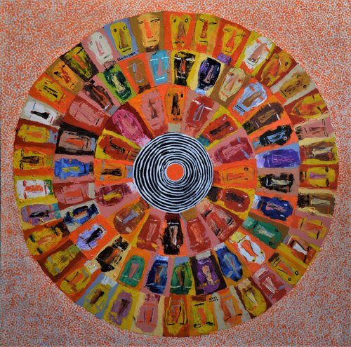 #2975 SACRAL CHAKRA by Charles Cham, Painting for Sale on Singulart