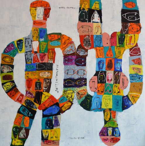 #3039 JUST THE TWO OF US van Charles Cham, Schilderij te koop op Singulart