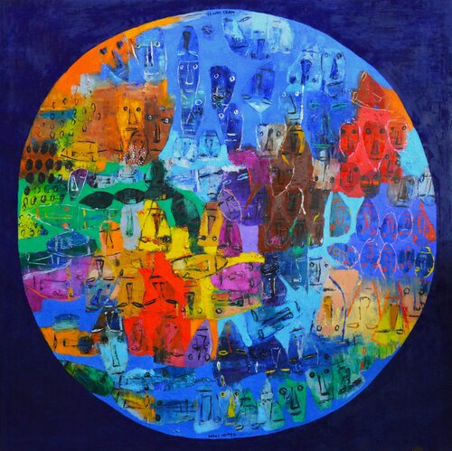 #3028 THE BEAUTIFUL WORLD van Charles Cham, Schilderij te koop op Singulart