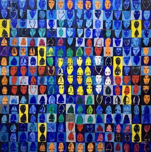 #3100 BLUE MAGIC by Charles Cham, Painting for Sale on Singulart