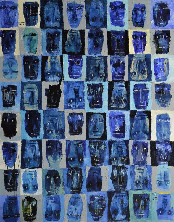 #2951 EXPRESSIONS IN BLUE AND BLUE Charles Cham