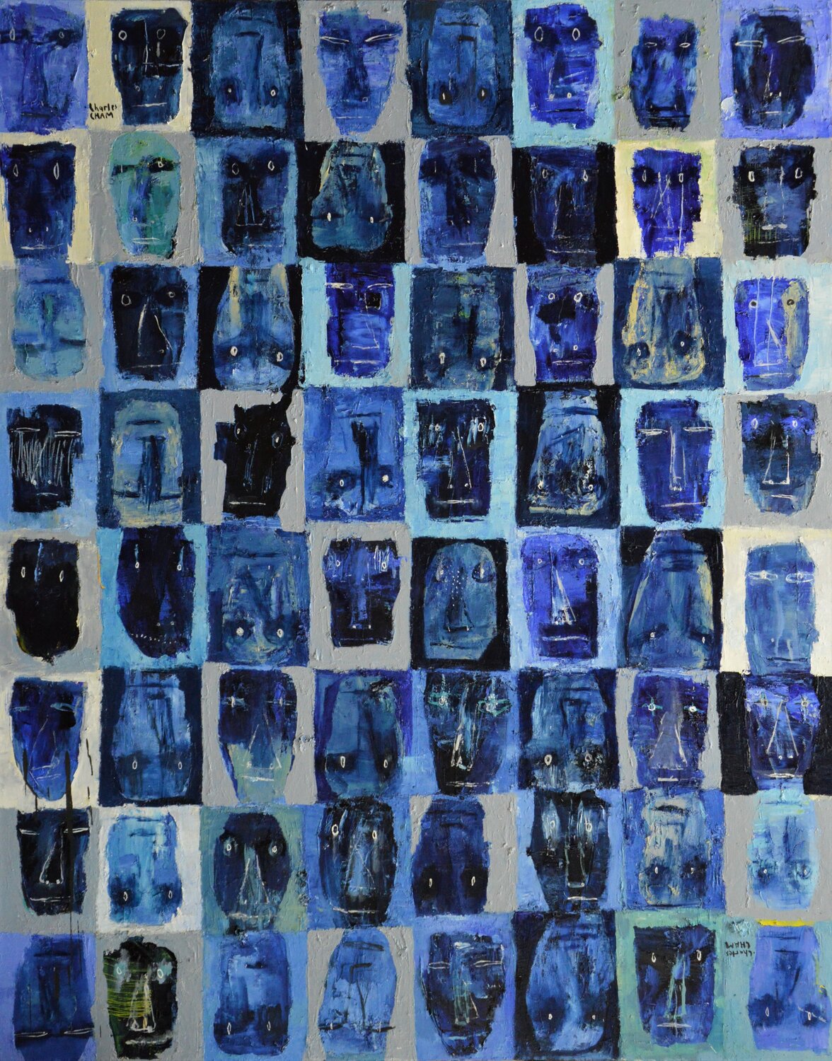 #2951 EXPRESSIONS IN BLUE AND BLUE Charles Cham