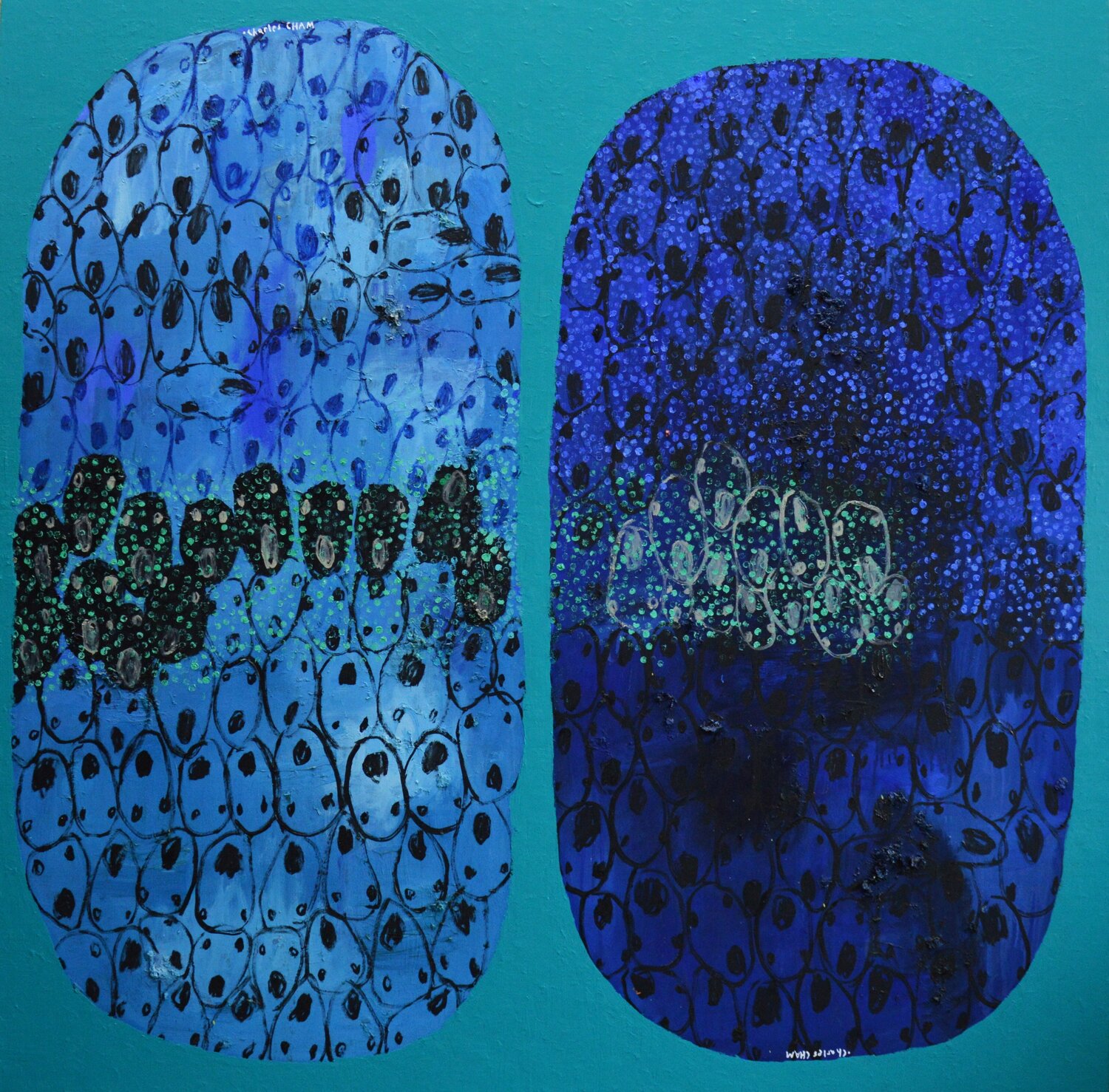 #3030 BLUES TO TURQUOISE Charles Cham