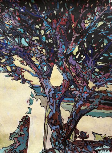 Lilac wine van Olga Aleksandrova, Werk op papier te koop op Singulart