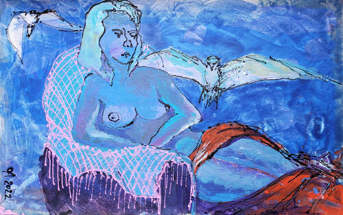 The pink shawl de Olga Aleksandrova, Otros medios a la venta en Singulart
