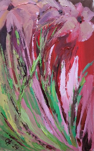 Winter flame van Olga Aleksandrova, Schilderij te koop op Singulart