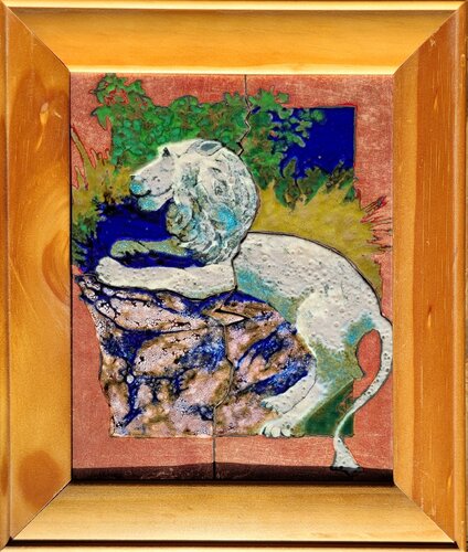 Silver lion by Olga Aleksandrova, Other Media for Sale on Singulart