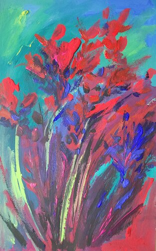 Ephemeris. The emerald day by Olga Aleksandrova, Painting for Sale on Singulart