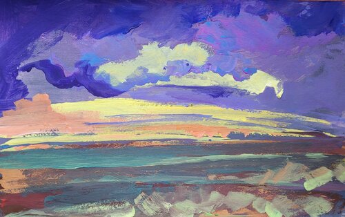 Smiling sky di Olga Aleksandrova, Pittura in vendita su Singulart