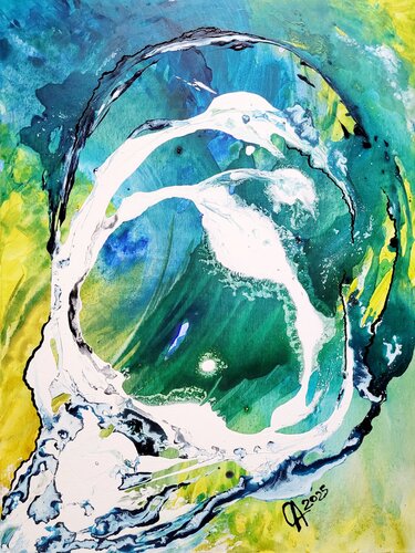Origins. Flood de Olga Aleksandrova, Pintura a la venta en Singulart