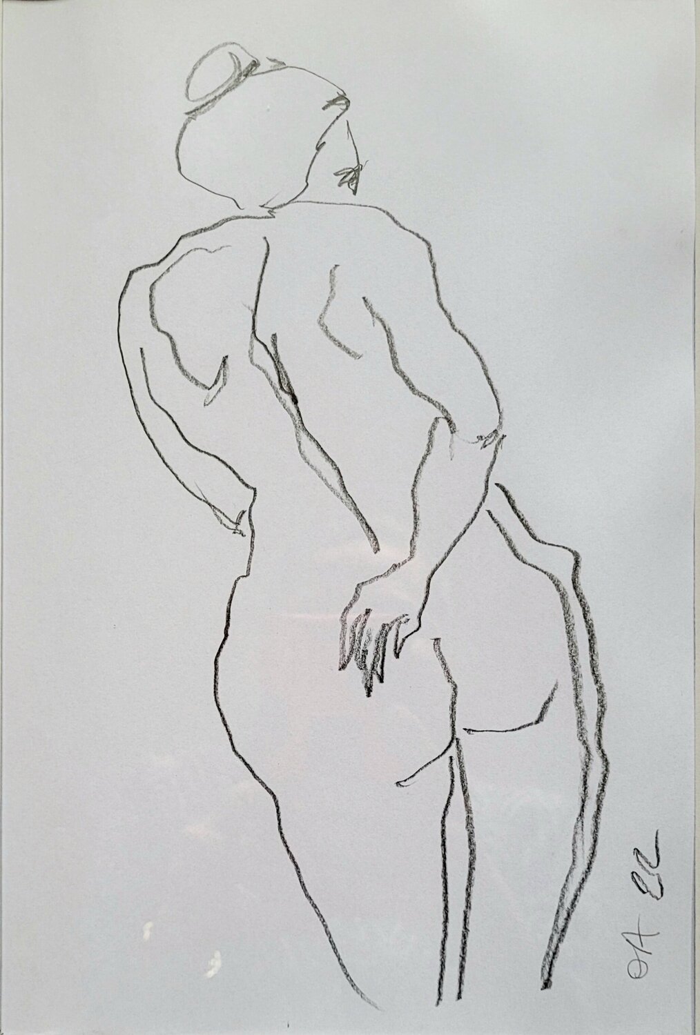 Nude from the back Olga Aleksandrova