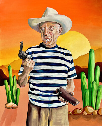 Picasso In The Desert by Jonathan Mcafee, Painting for Sale on Singulart