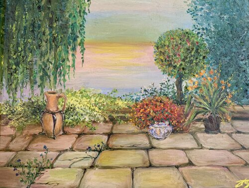 TERRACE von Anna Pavlovich-Naneva, Malerei kaufen auf Singulart