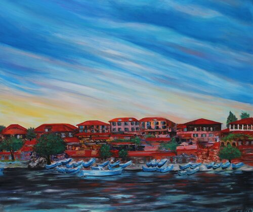 NESEBAR van Anna Pavlovich-Naneva, Schilderij te koop op Singulart