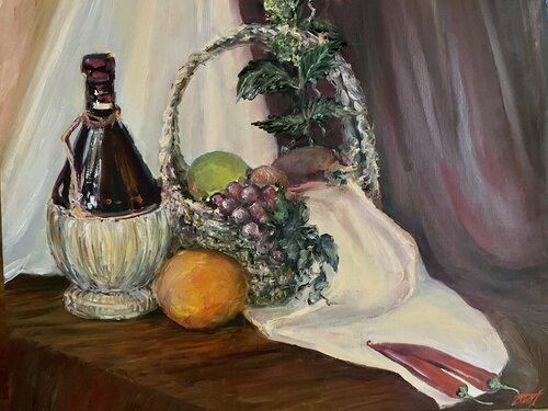 Country still life van Anna Pavlovich-Naneva, Schilderij te koop op Singulart