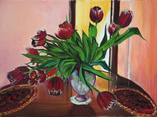 Tulips van Anna Pavlovich-Naneva, Schilderij te koop op Singulart