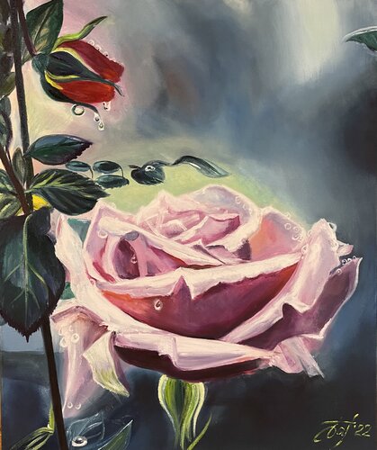Wild rose van Anna Pavlovich-Naneva, Schilderij te koop op Singulart