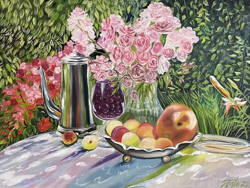 Summer still life von Anna Pavlovich-Naneva, Malerei kaufen auf Singulart