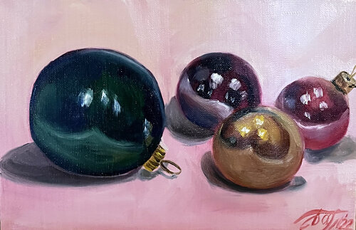 Christmas toys di Anna Pavlovich-Naneva, Pittura in vendita su Singulart