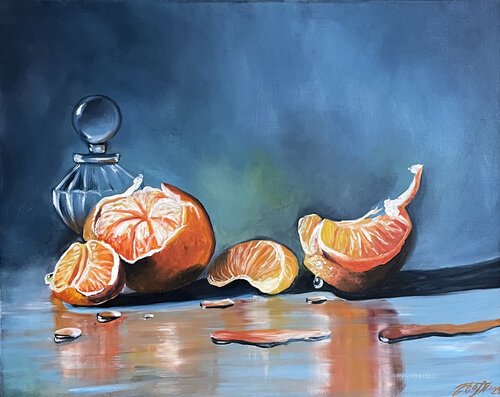 Mandarin essence van Anna Pavlovich-Naneva, Schilderij te koop op Singulart
