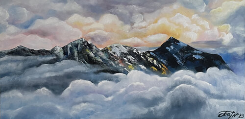 Mountains van Anna Pavlovich-Naneva, Schilderij te koop op Singulart